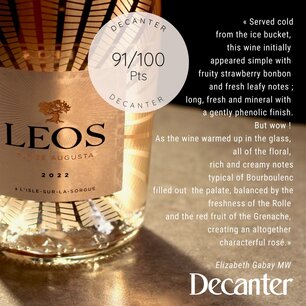 Domaine de  Leos Rosé  cuvée Augusta 2024