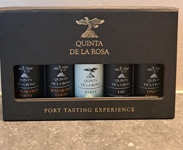 Quinta de la rosa  port tasting experience: 5 flesjes van 5cl